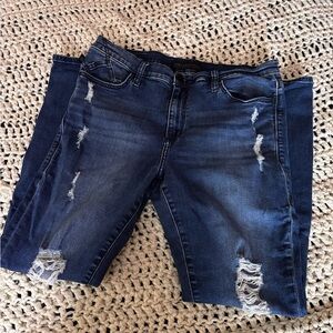 Rock & Republic Dark Blue Distressed Jeans